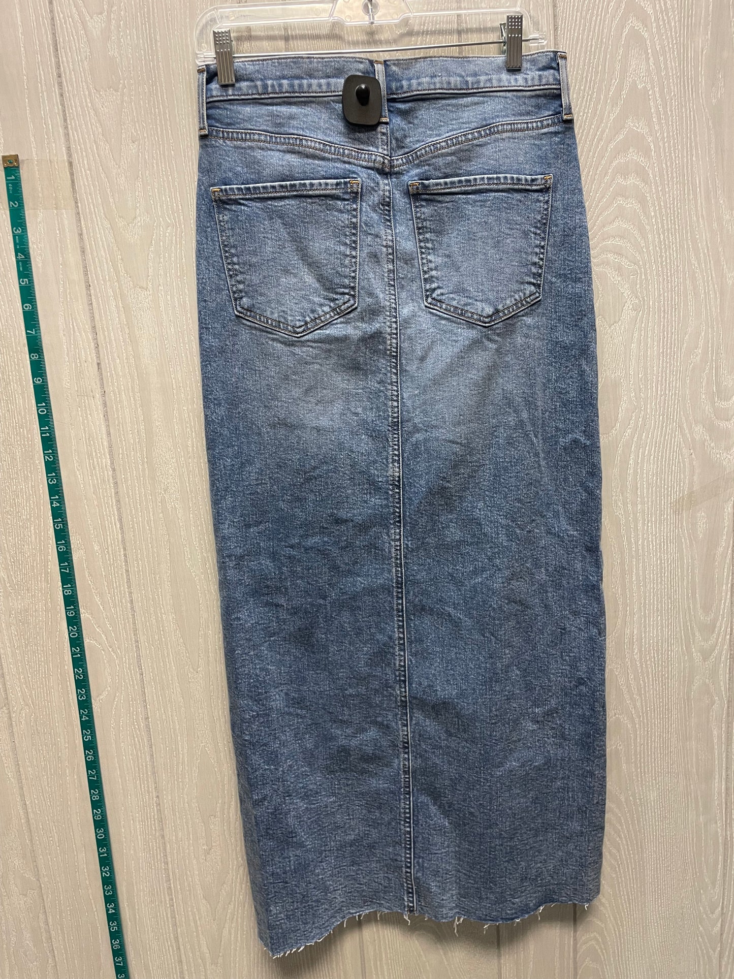 Skirt Maxi By Express In Blue Denim, Size: 4