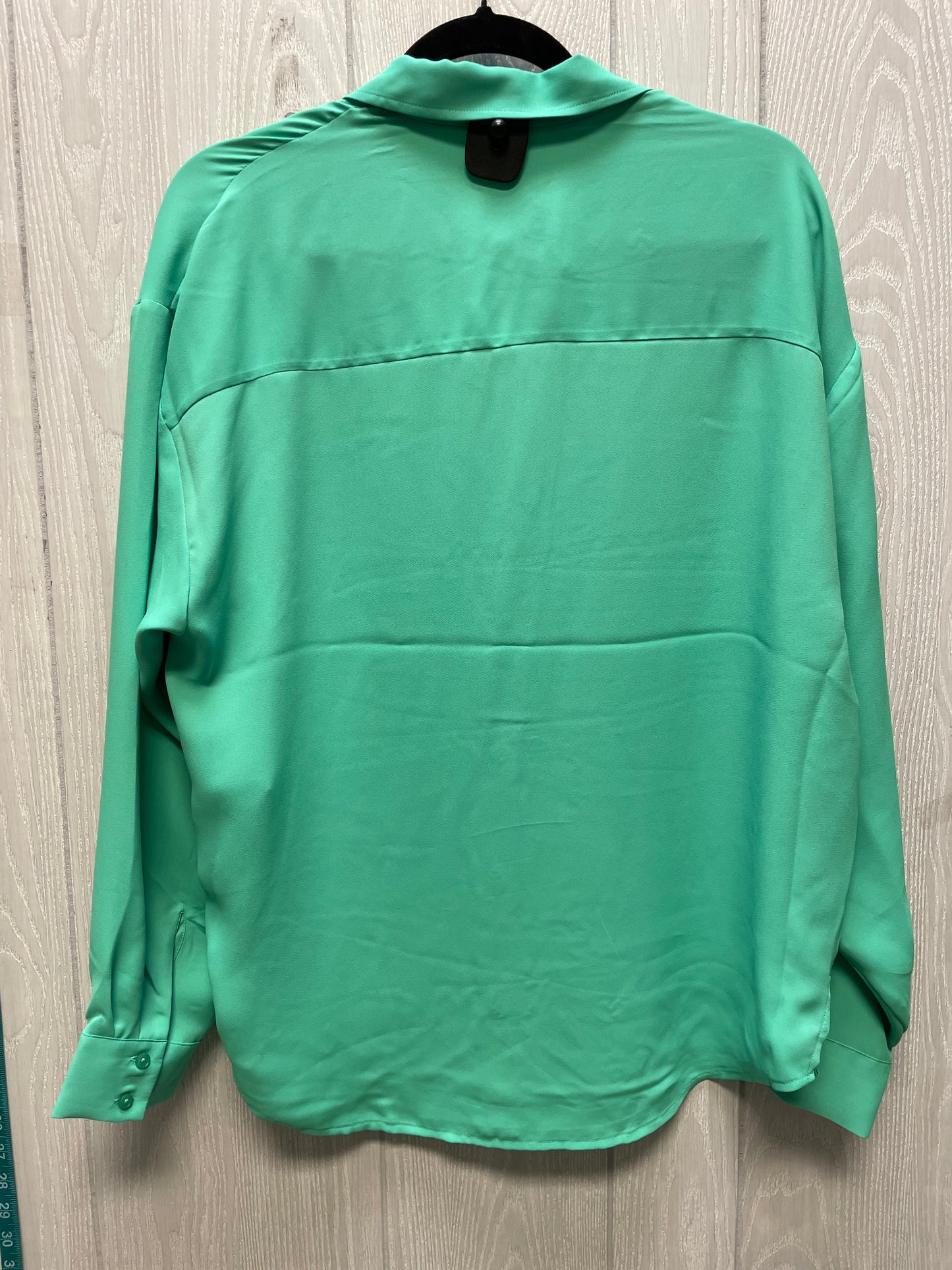 Blouse Long Sleeve By Express In Green, Size: M