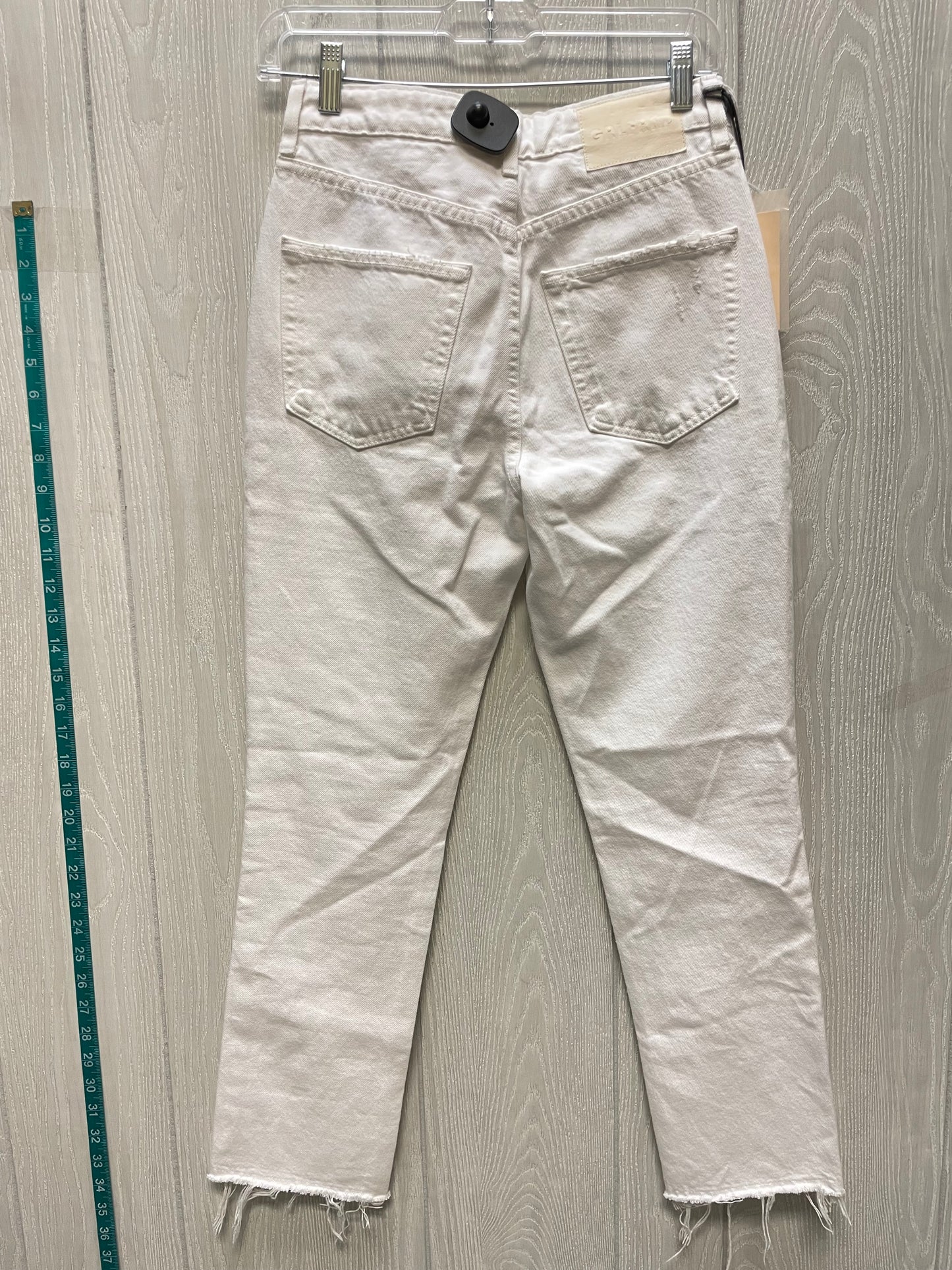 Jeans Straight By GRLFRND In White Denim, Size: 0