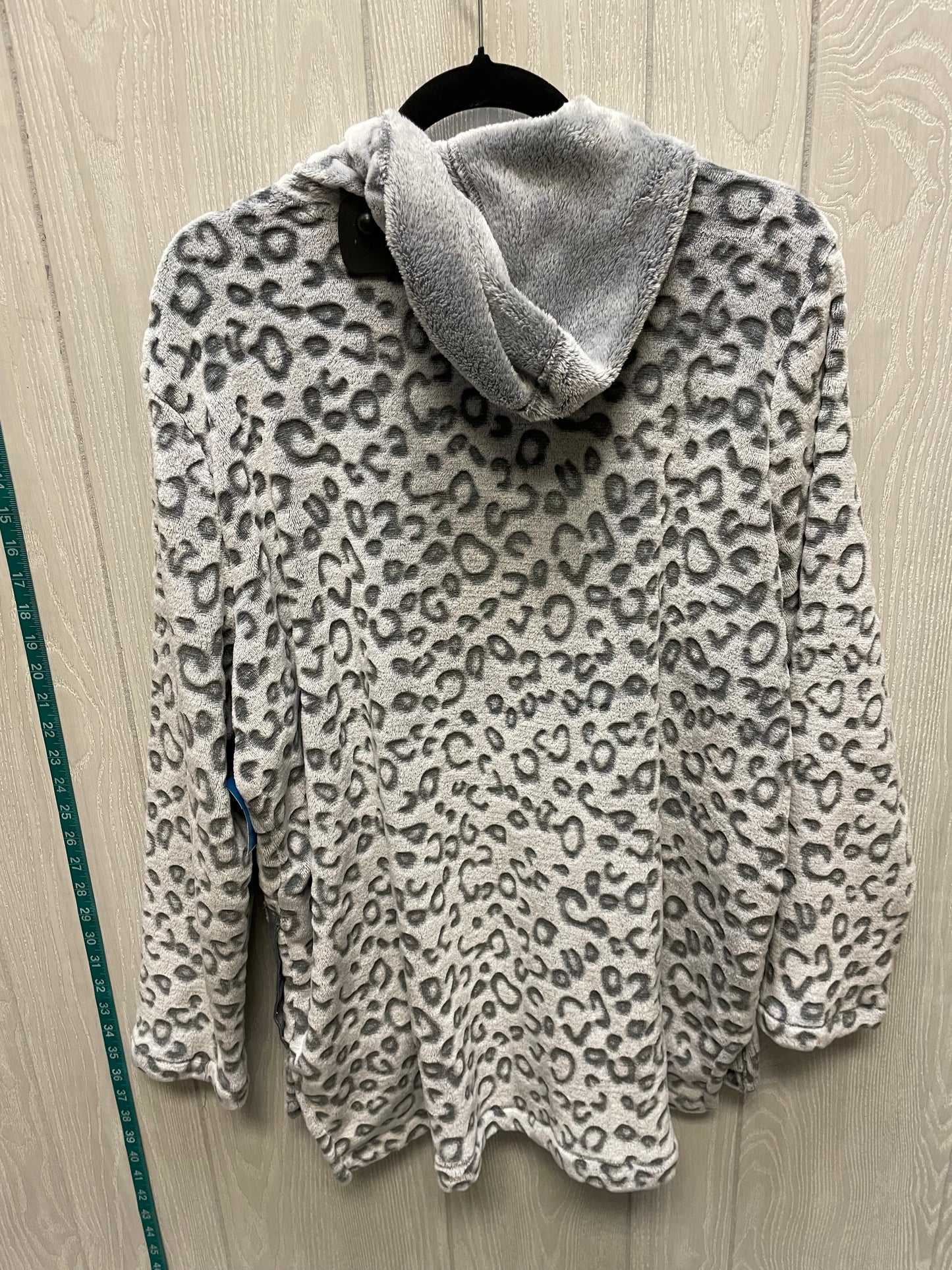 Jacket Fleece By Chicos In Animal Print, Size: Xl