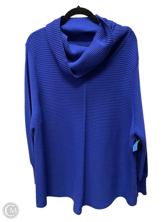 Sweater By Cyrus Knits In Blue, Size: 3x