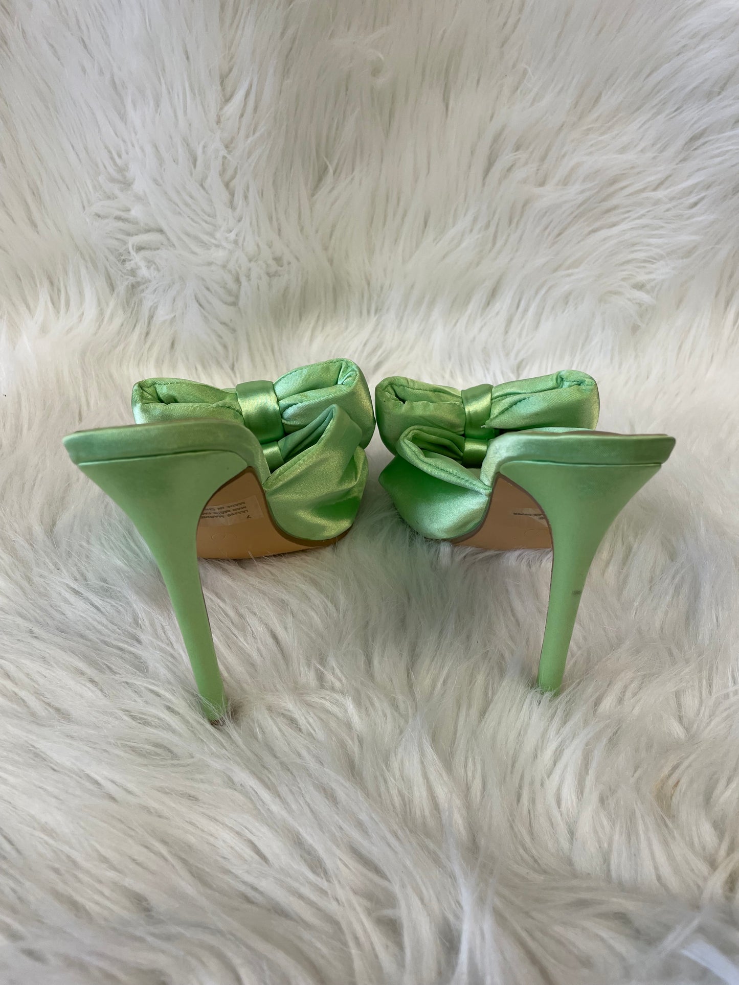 Sandals Heels Stiletto By Clothes Mentor In Green, Size: 7