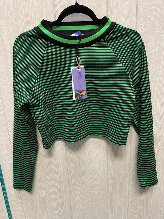 Top Long Sleeve By A New Day In Striped Pattern, Size: M