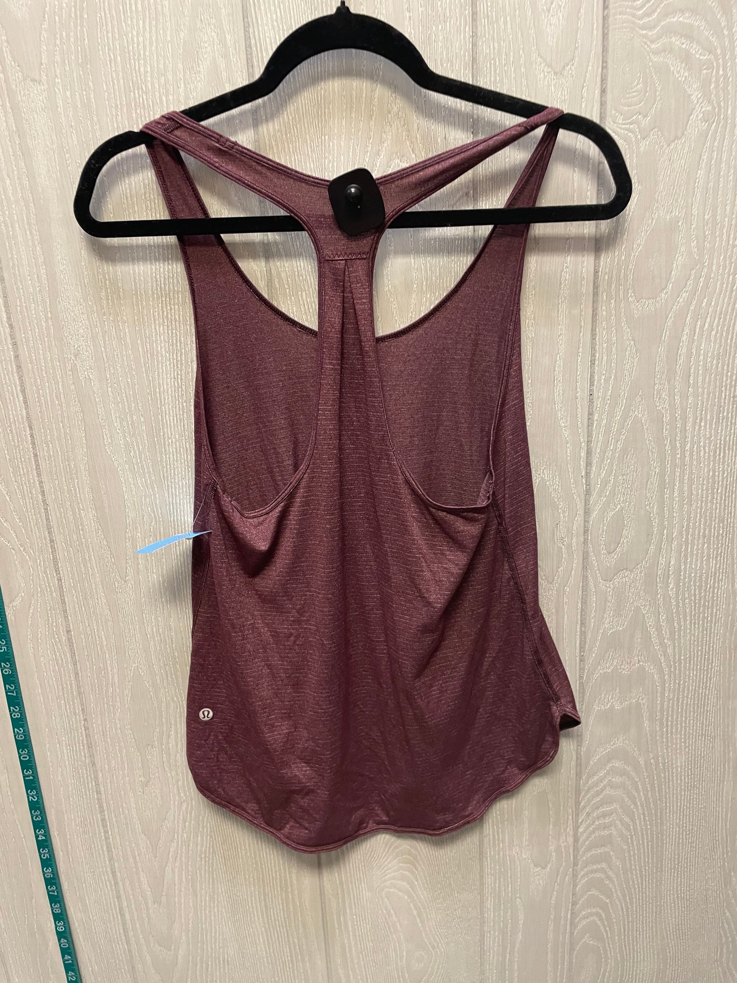 Athletic Tank Top By Lululemon In Maroon, Size: S