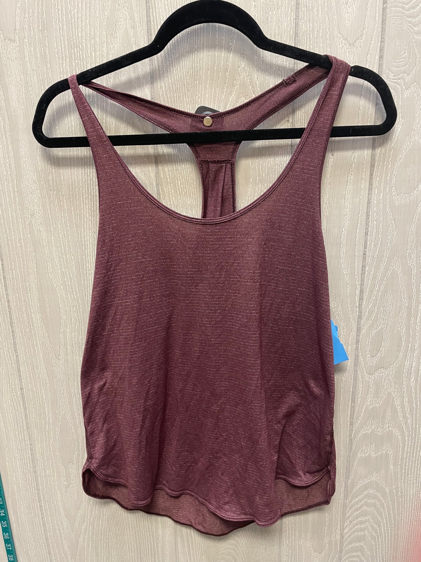 Athletic Tank Top By Lululemon In Maroon, Size: S