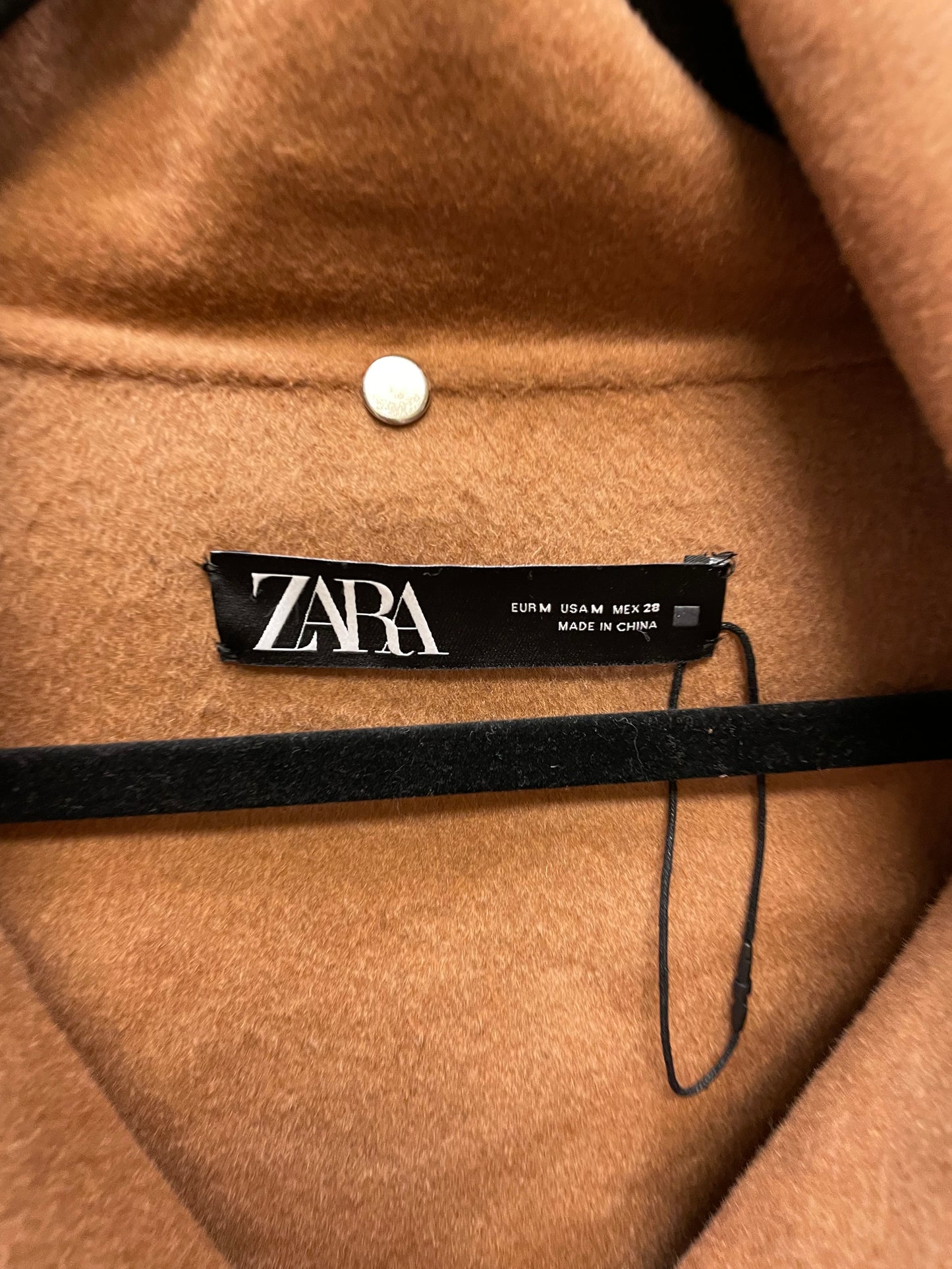 Coat Wool By Zara In Brown, Size: M