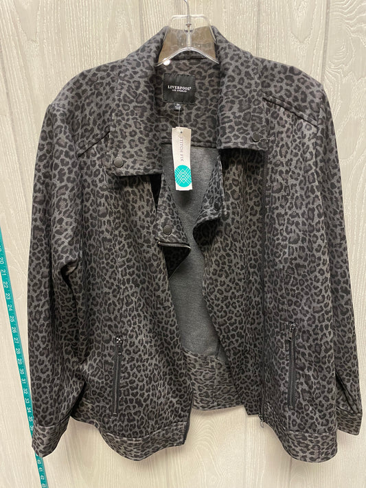 Jacket Moto By Liverpool In Animal Print, Size: 2x