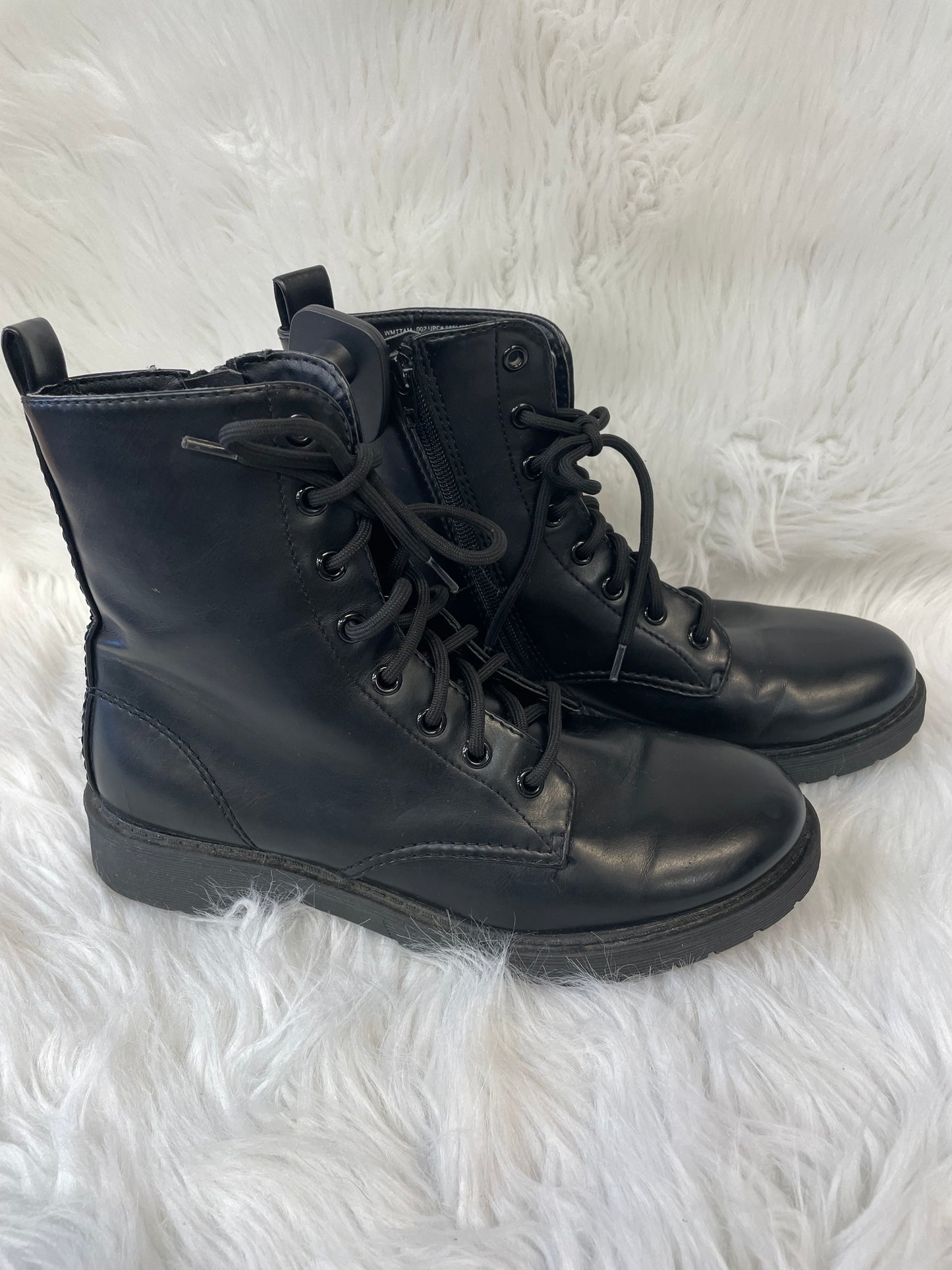 Boots Combat By Time And Tru In Black, Size: 8