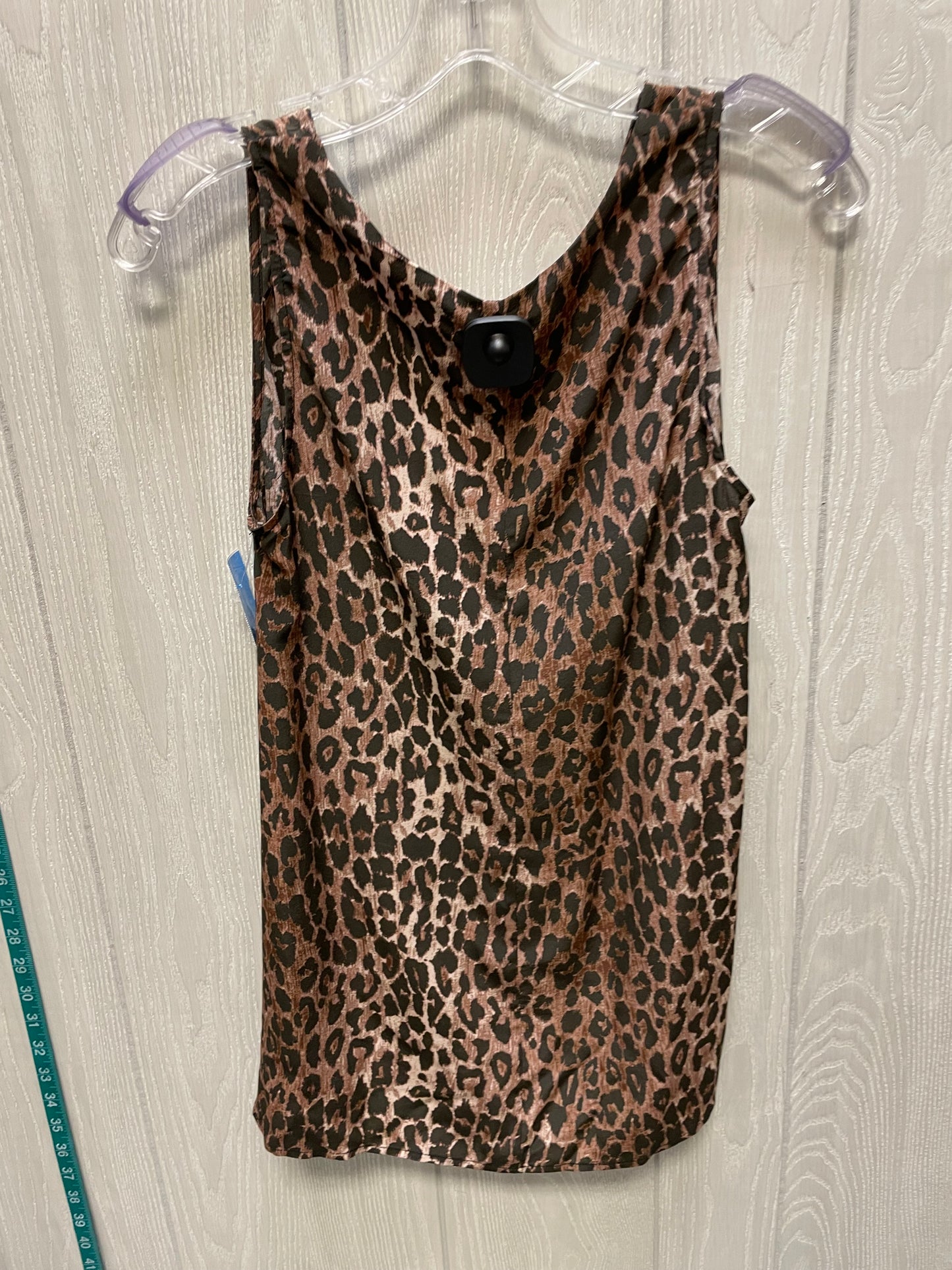 Blouse Sleeveless By Johnny Was In Animal Print, Size: Xs