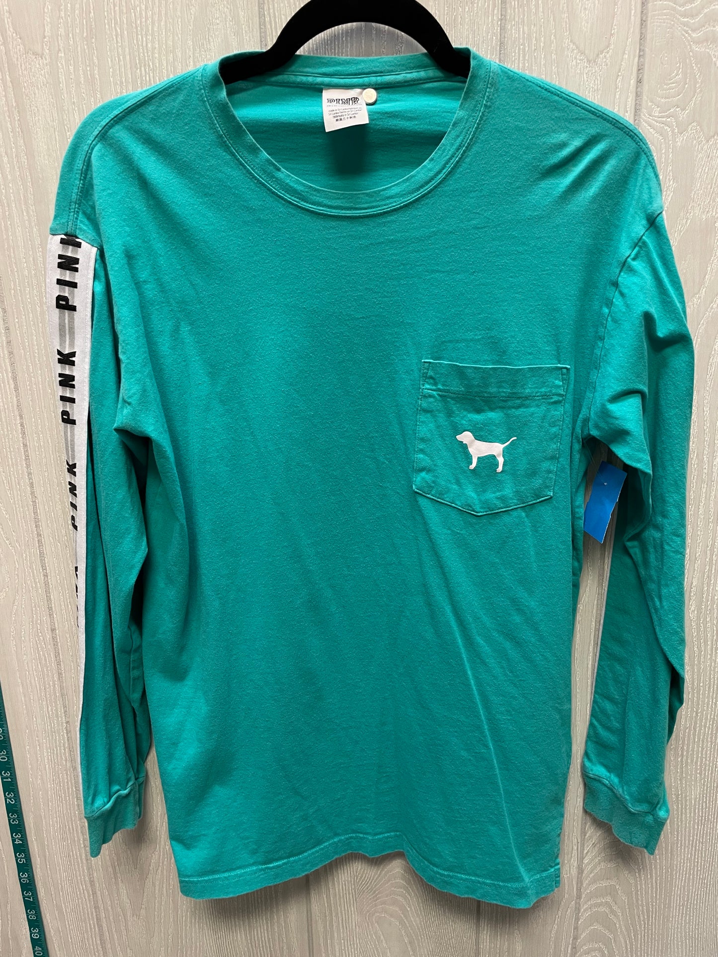 Top Long Sleeve By Pink In Green, Size: Xs