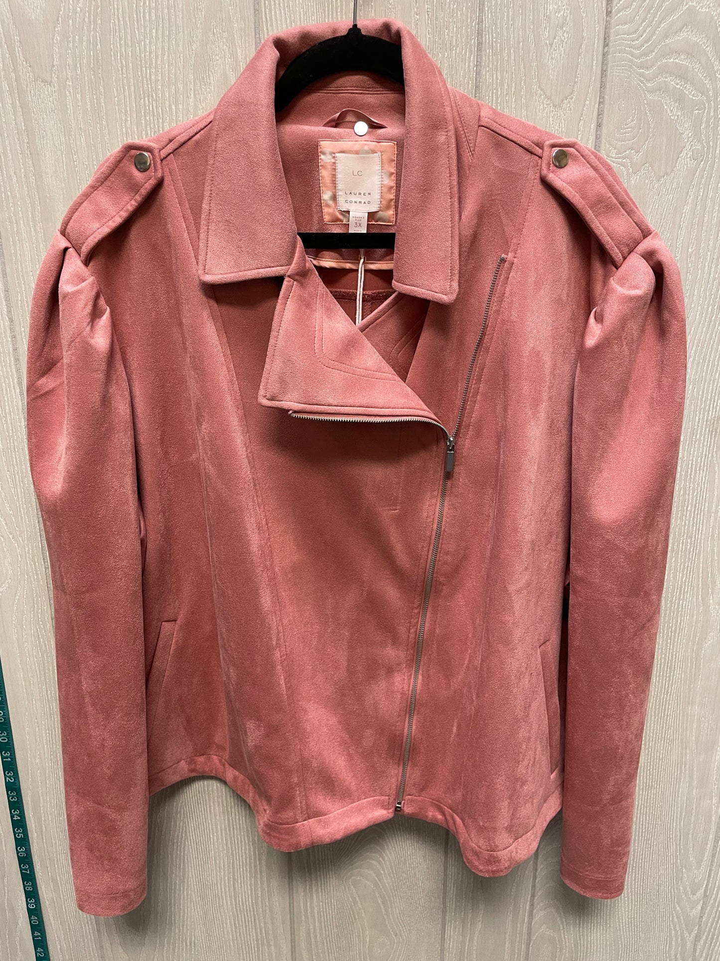 Jacket Moto By Lc Lauren Conrad In Pink, Size: 3x