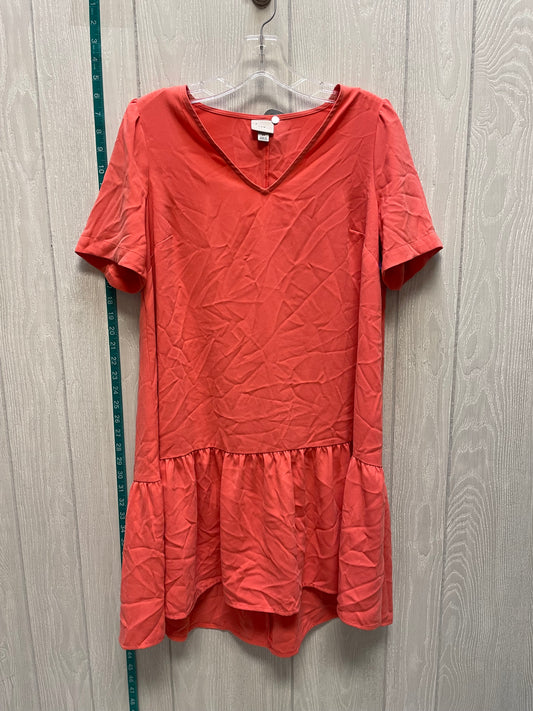 Orange Dress Casual Short A New Day, Size Xs