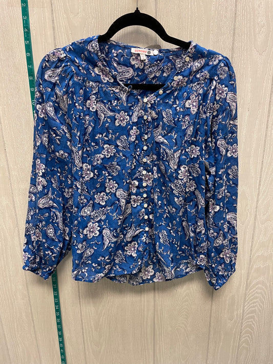 Floral Print Top Long Sleeve Sundry, Size Xs