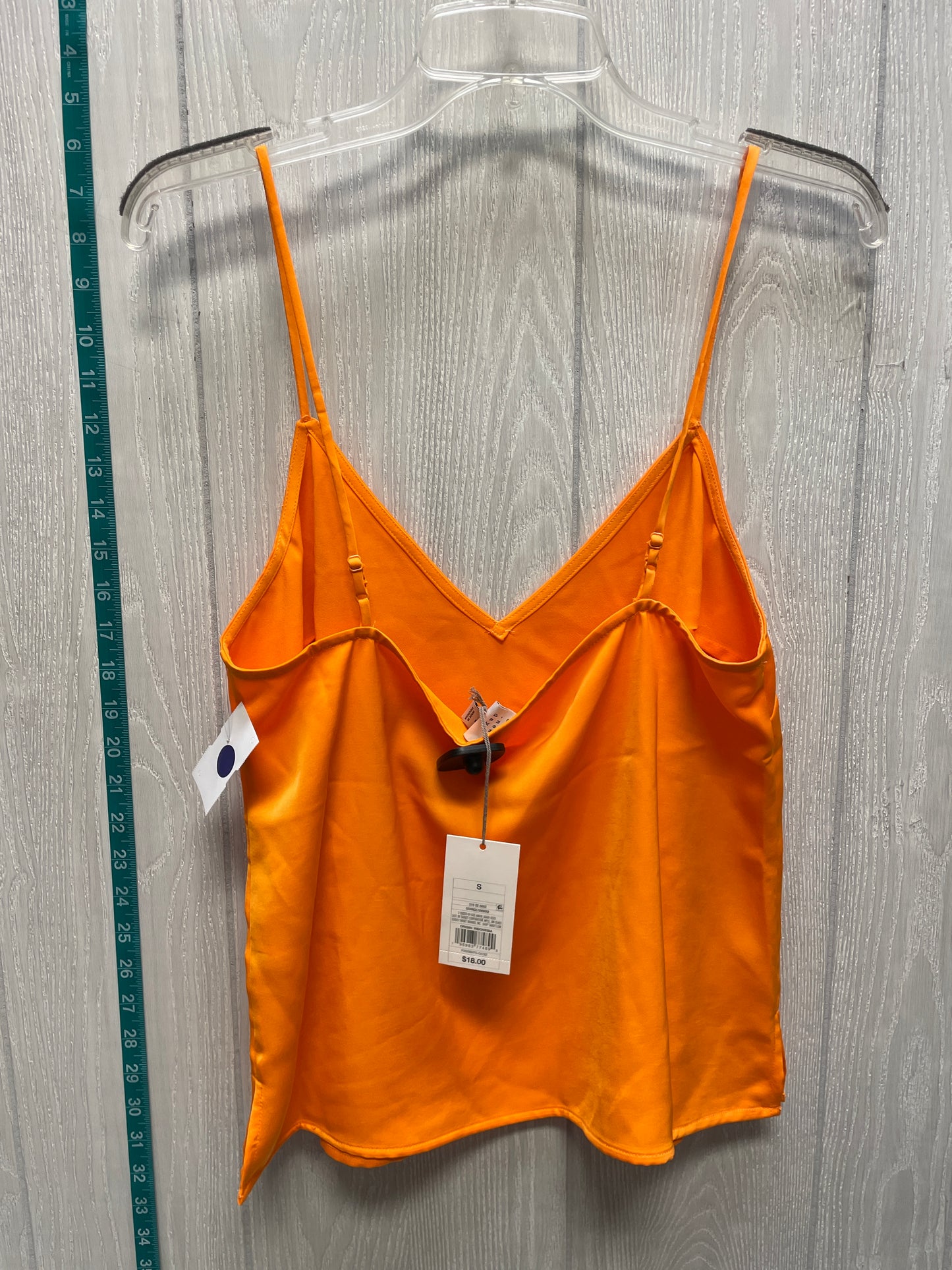 Orange Top Sleeveless Basic A New Day, Size S