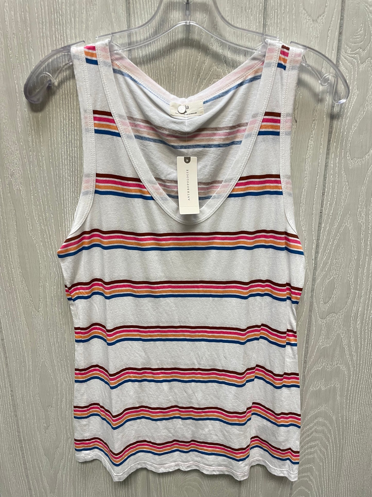 Top Sleeveless By T.la In Striped Pattern, Size: M