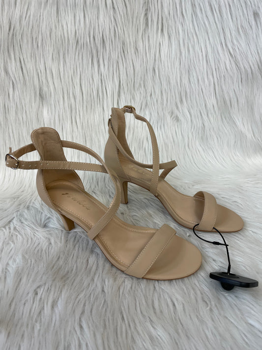 Sandals Heels Stiletto By Cmf In Tan, Size: 6.5