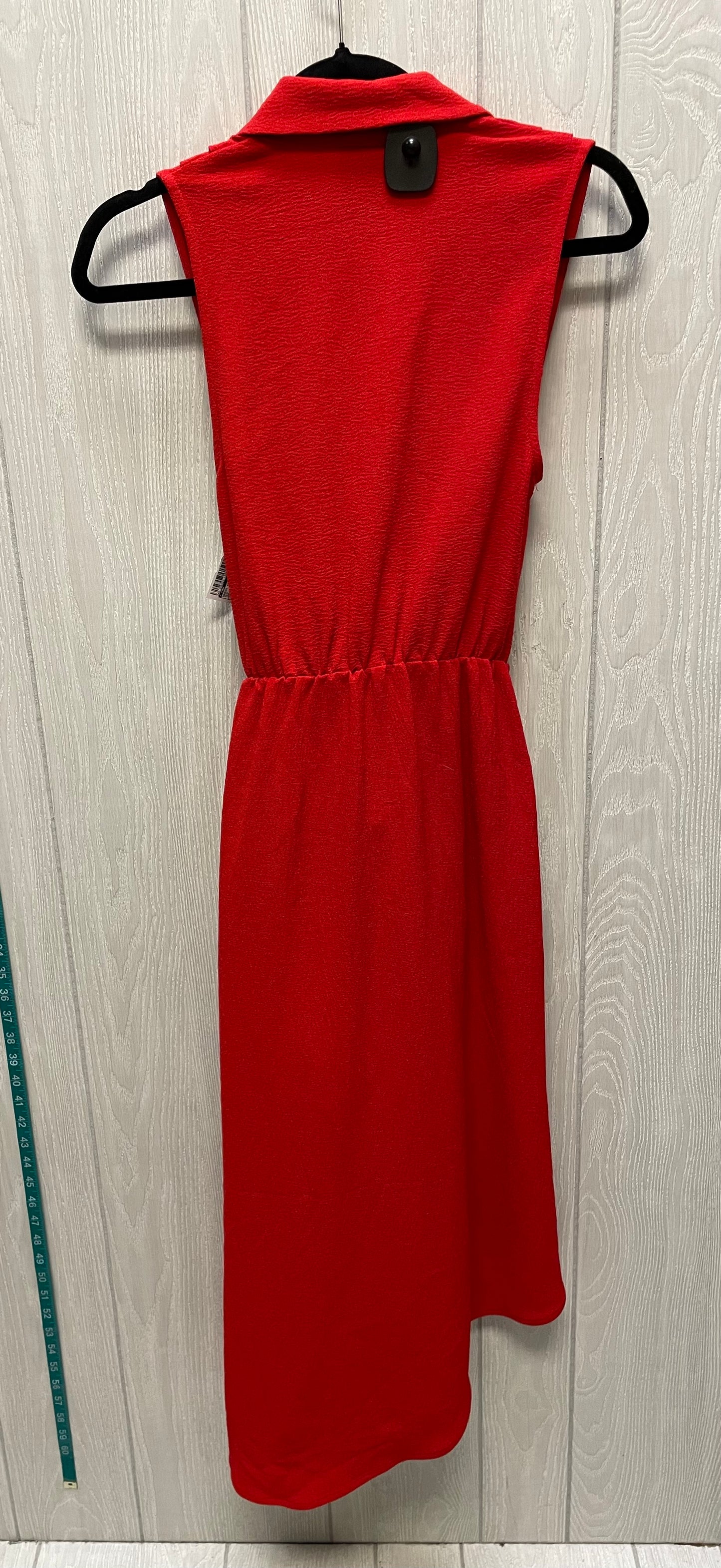 Dress Casual Midi By CMEO In Red, Size: Xs