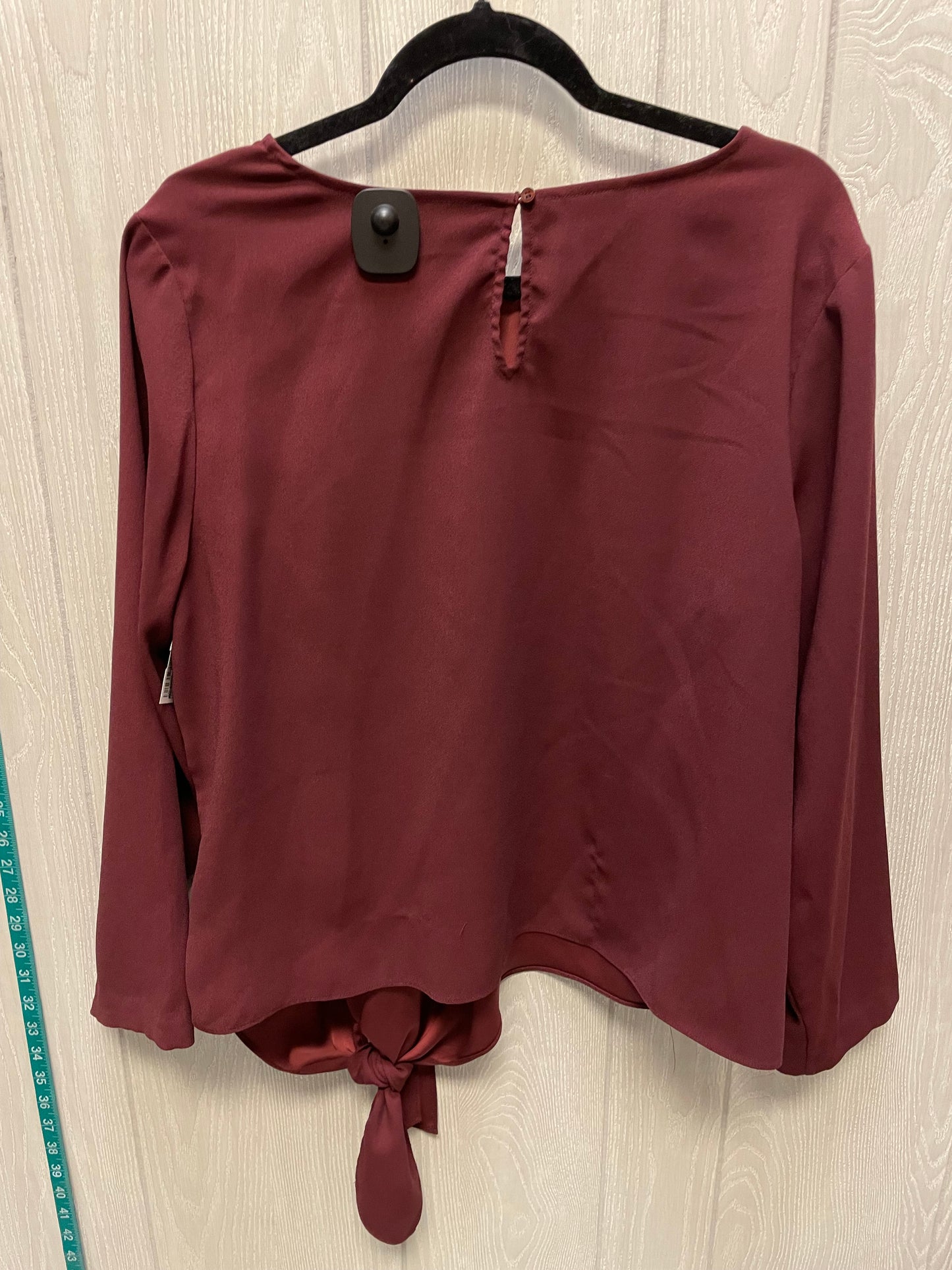 Top Long Sleeve By Talbots In Red, Size: 1x