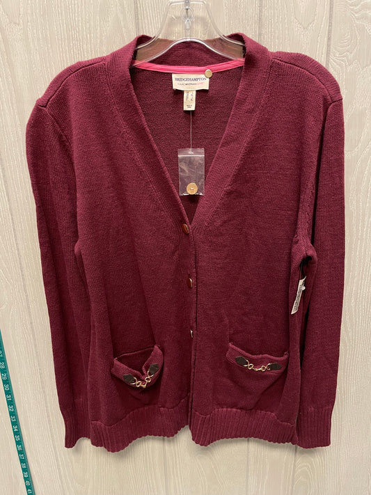 Cardigan By Isaac Mizrahi In Red, Size: L