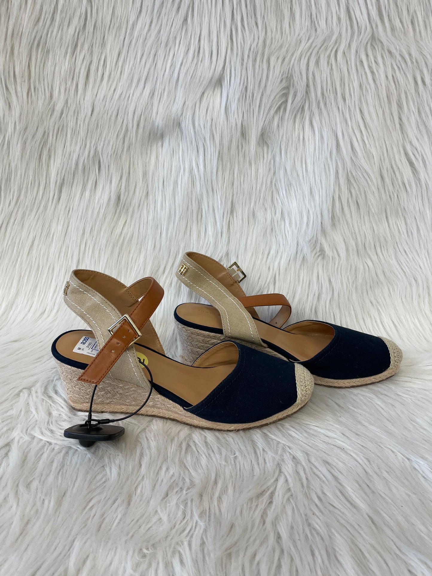 Shoes Heels Wedge By Tommy Hilfiger In Navy, Size: 9