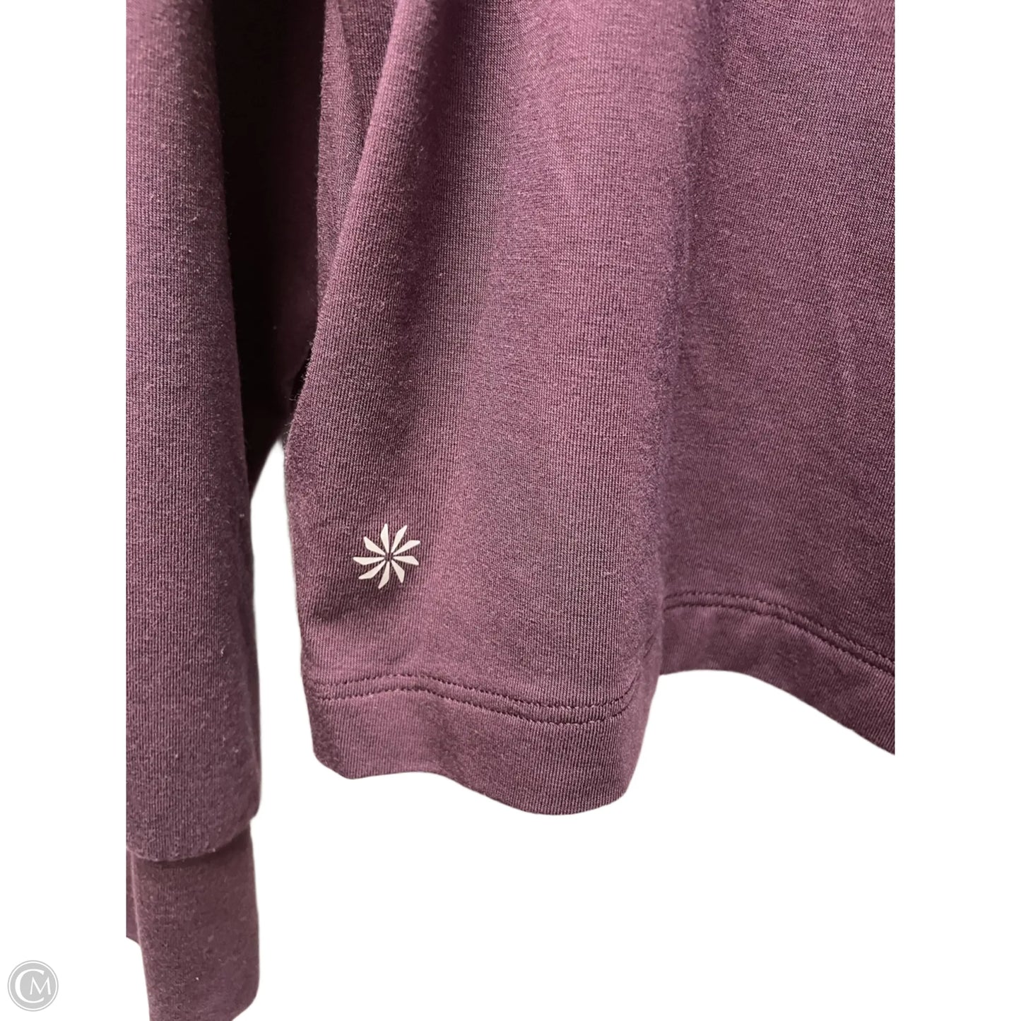 Top Long Sleeve By Athleta In Purple, Size: M