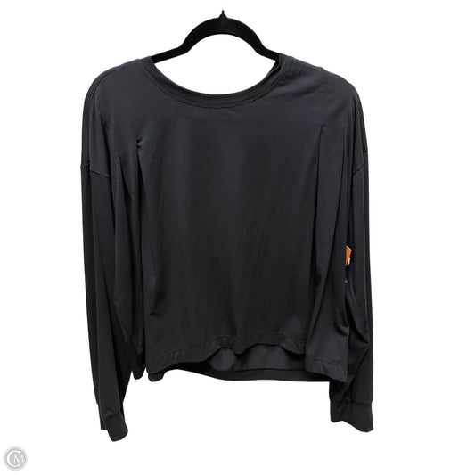 Athletic Top Long Sleeve Crewneck By Athleta In Black, Size: M