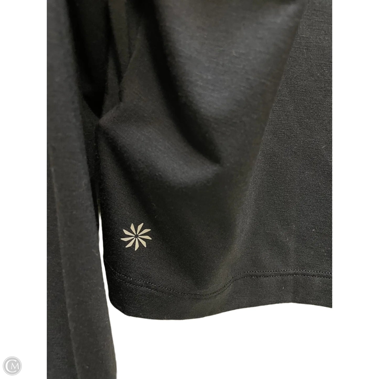 Athletic Top Long Sleeve Crewneck By Athleta In Black, Size: M