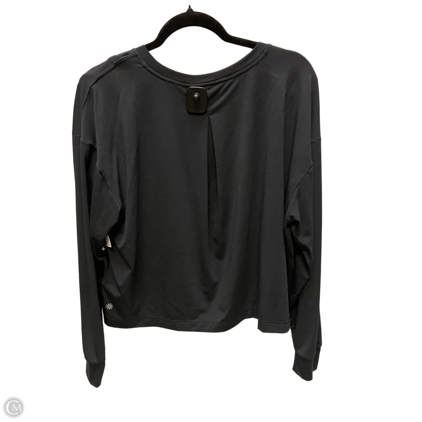 Athletic Top Long Sleeve Crewneck By Athleta In Black, Size: M