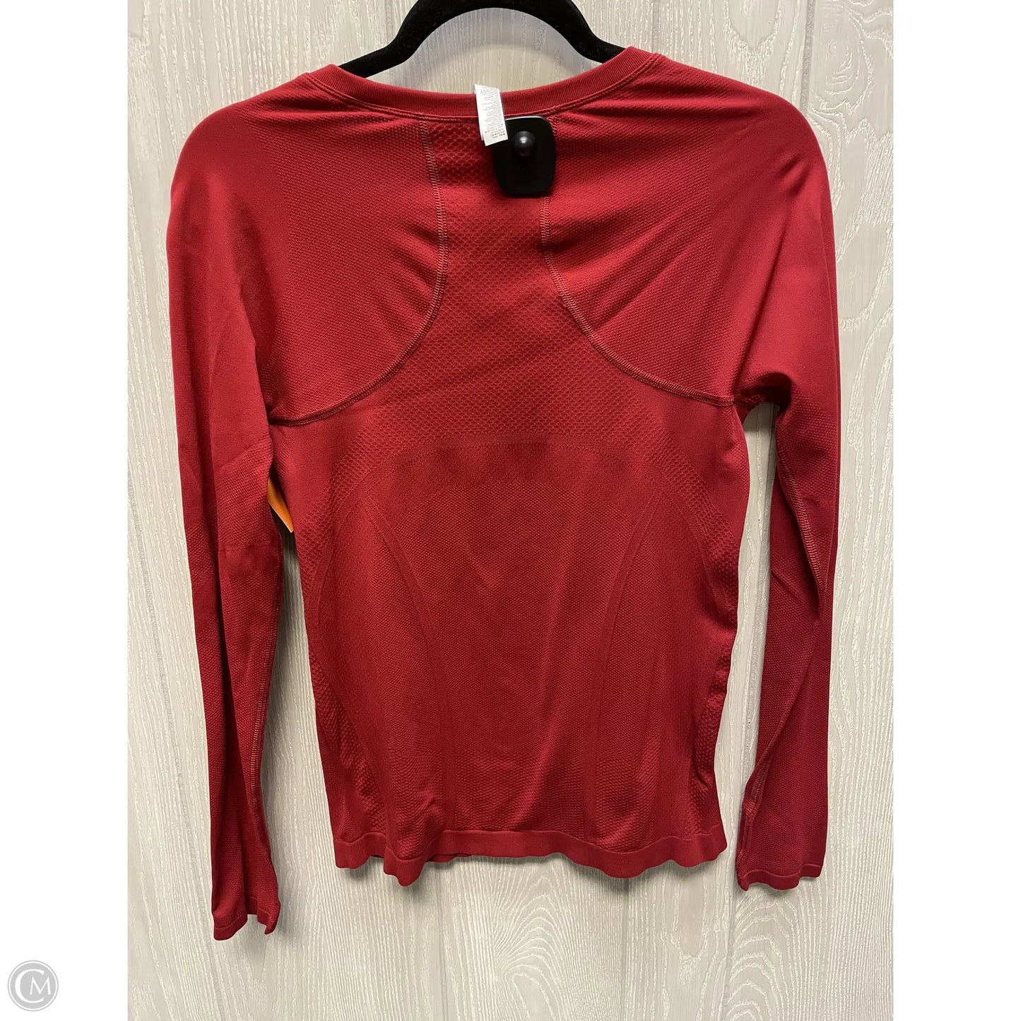 Athletic Top Long Sleeve Collar By Athleta In Red, Size: M