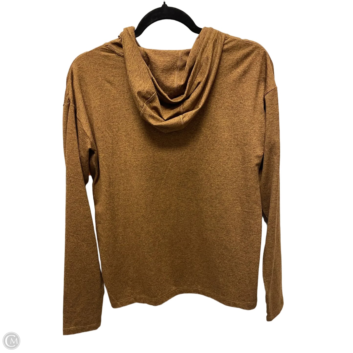 Athletic Top Long Sleeve Hoodie By Athleta In Gold, Size: S