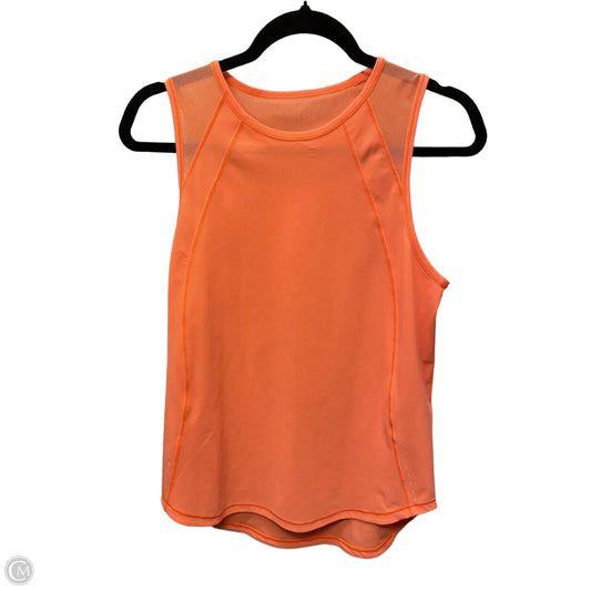 Athletic Tank Top By Lululemon In Orange, Size: M