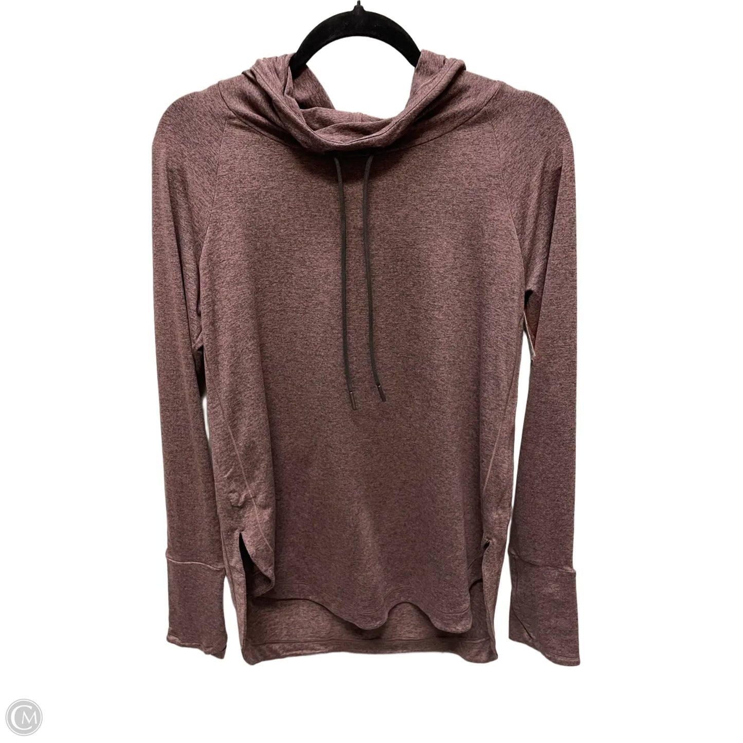 Athletic Top Long Sleeve Hoodie By Athleta In Brown, Size: S