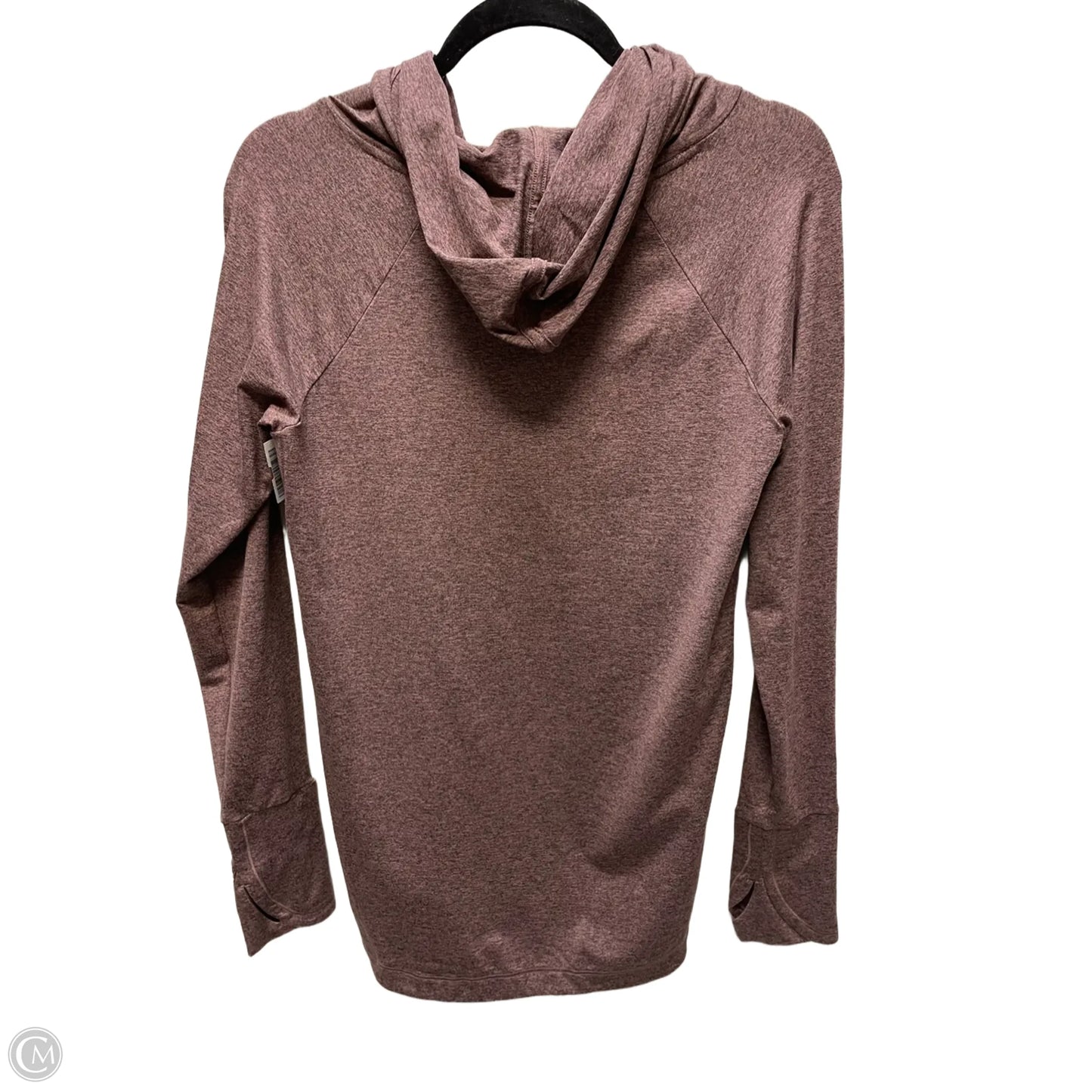 Athletic Top Long Sleeve Hoodie By Athleta In Brown, Size: S