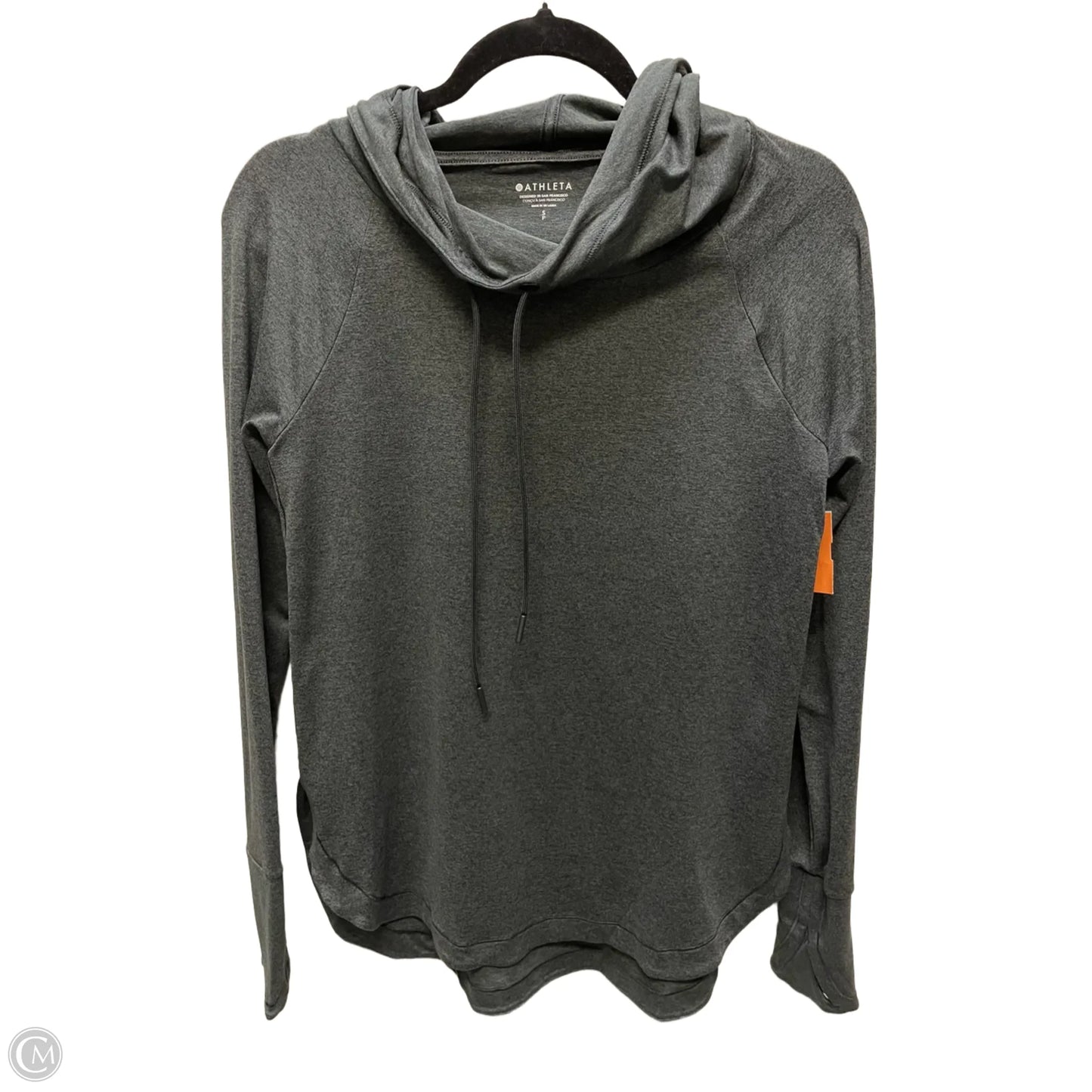 Athletic Top Long Sleeve Hoodie By Athleta In Grey, Size: S