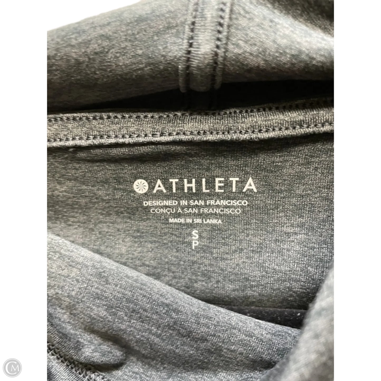 Athletic Top Long Sleeve Hoodie By Athleta In Grey, Size: S