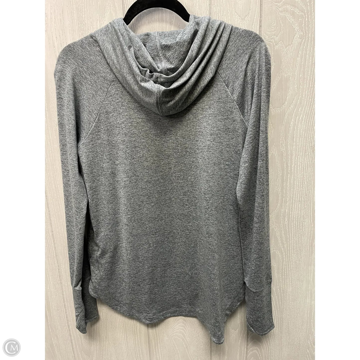 Athletic Top Long Sleeve Hoodie By Athleta In Grey, Size: S