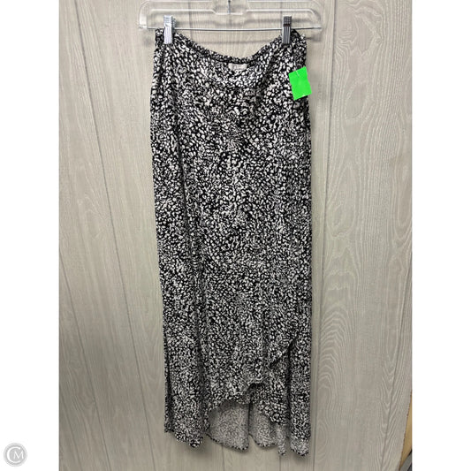 Skirt Midi By Japna In Black & White, Size: 8