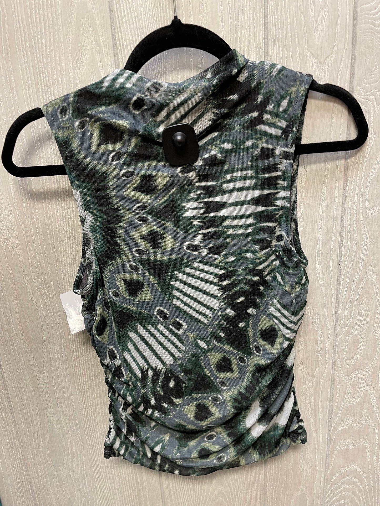 Top Sleeveless By Rachel Zoe In Black & Green, Size: M