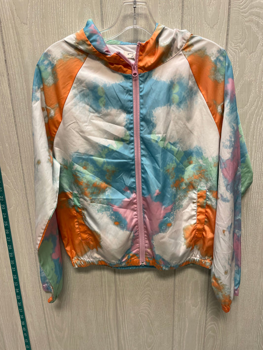 Jacket Windbreaker By TWAIN In Tie Dye Print, Size: M