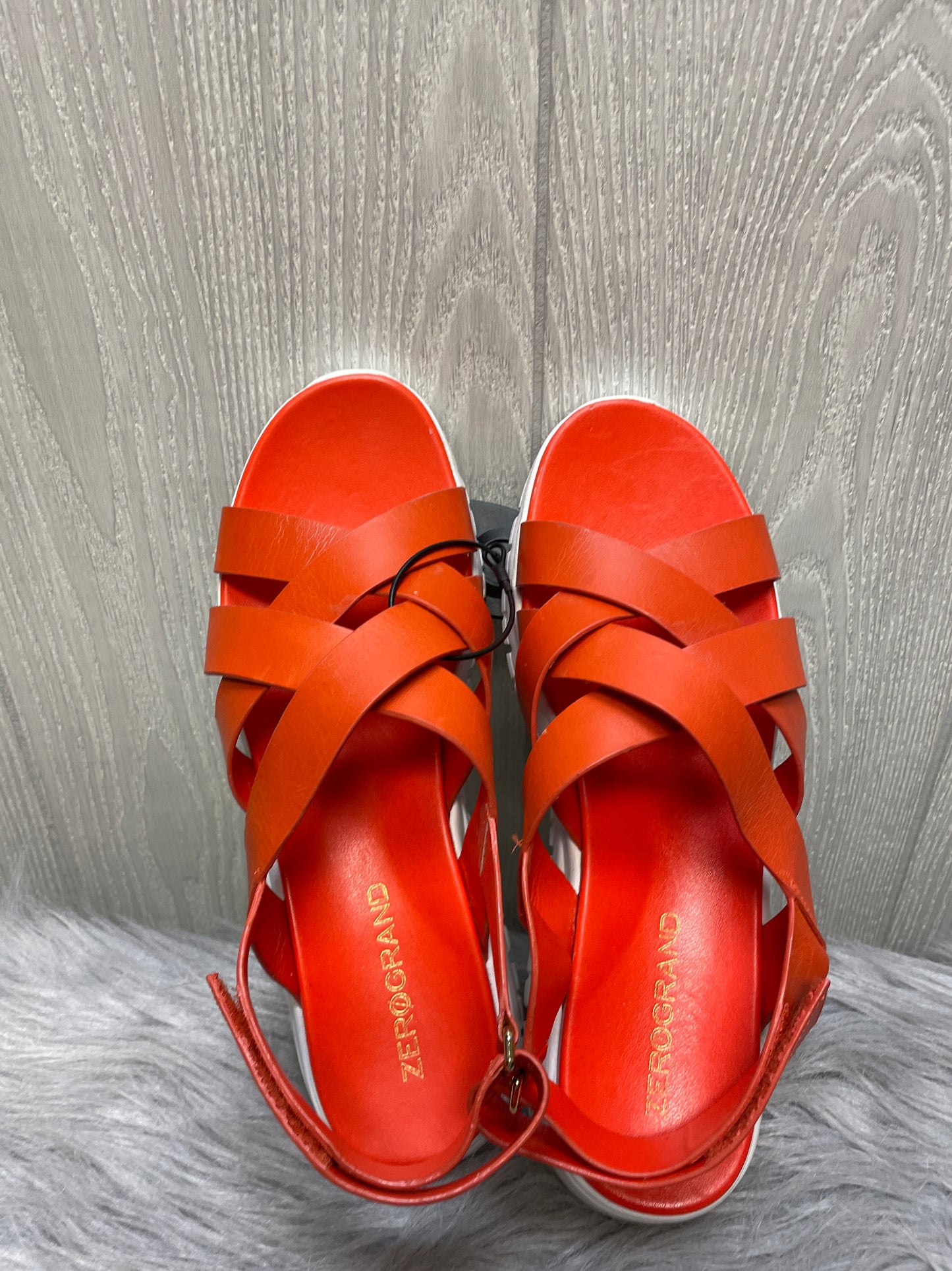 Sandals Flats By Cole-haan In Orange, Size: 8.5