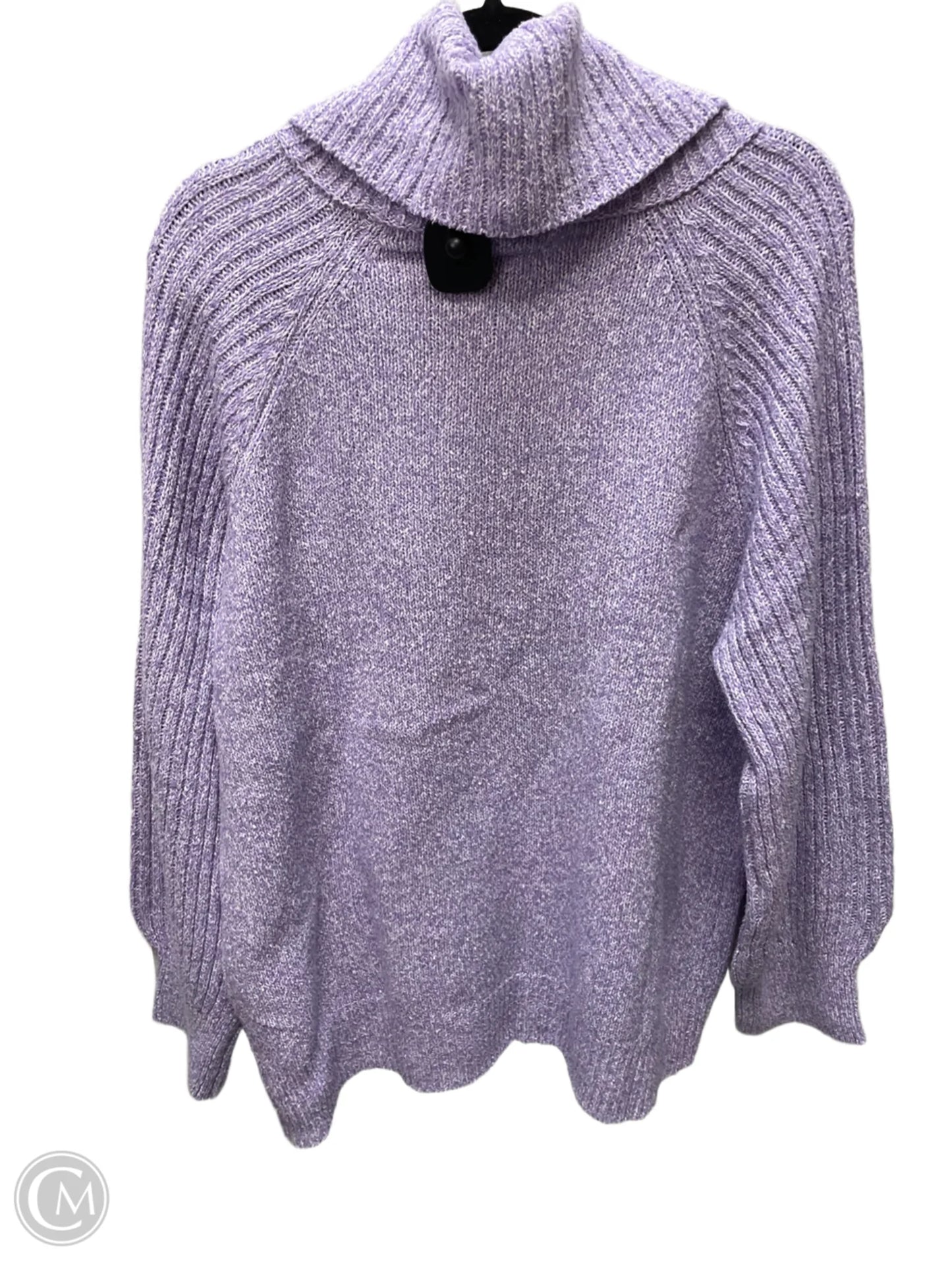 Sweater By Nine West In Purple, Size: Xl