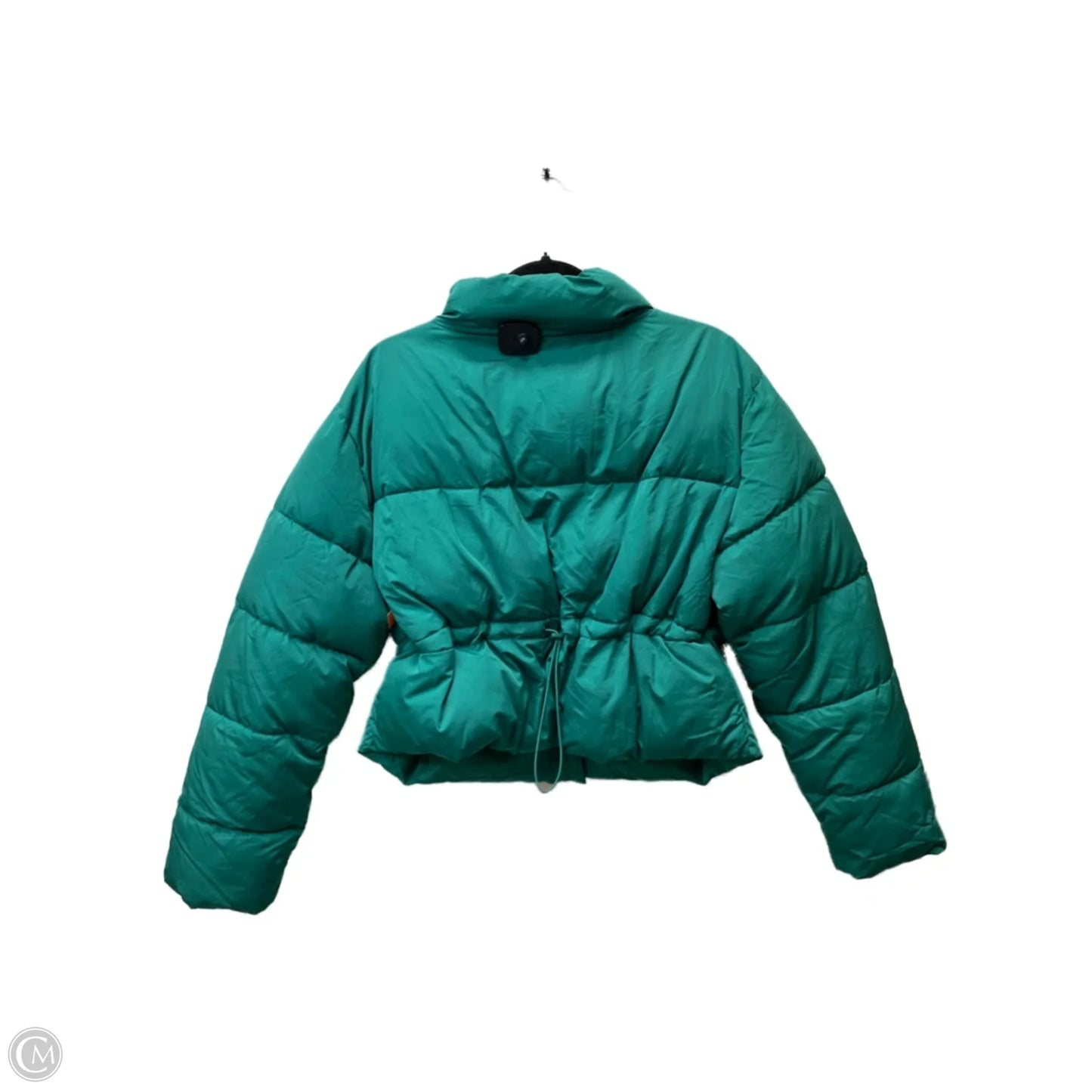 Coat Puffer & Quilted By Double Zero In Green, Size: L