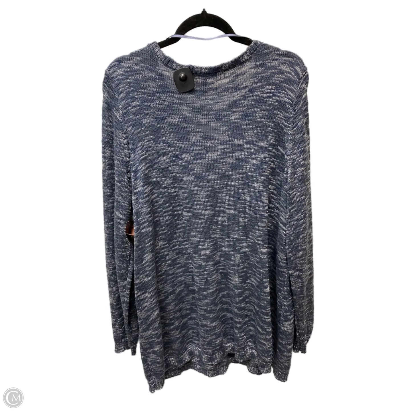 Sweater By Lane Bryant In Blue & White, Size: 3x