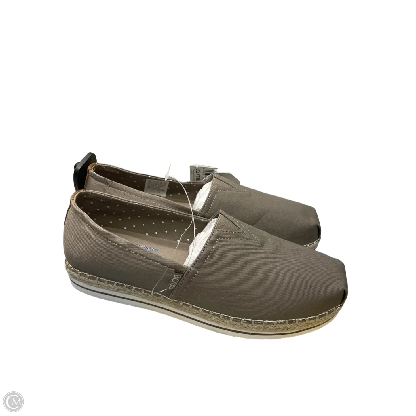 Shoes Flats By Bobs In Grey & Tan, Size: 10