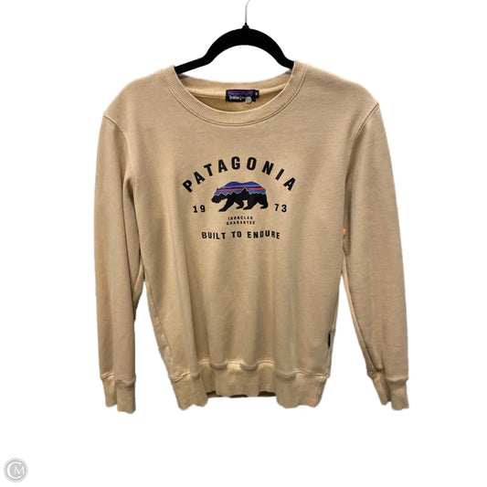 Sweatshirt Crewneck By Patagonia In Tan, Size: M