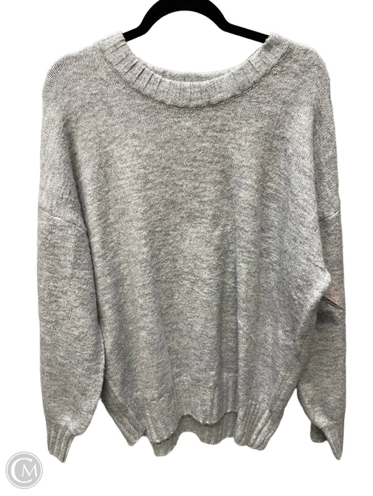 Sweater By Miracle In Grey, Size: L