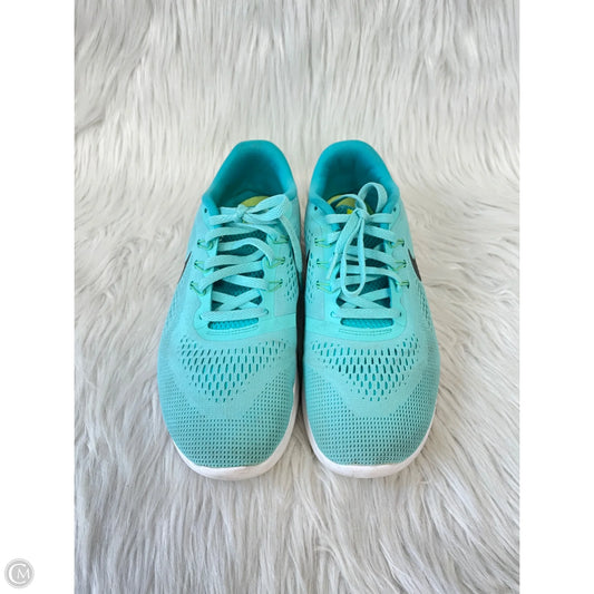 Shoes Athletic By Nike In Blue & Green, Size: 8