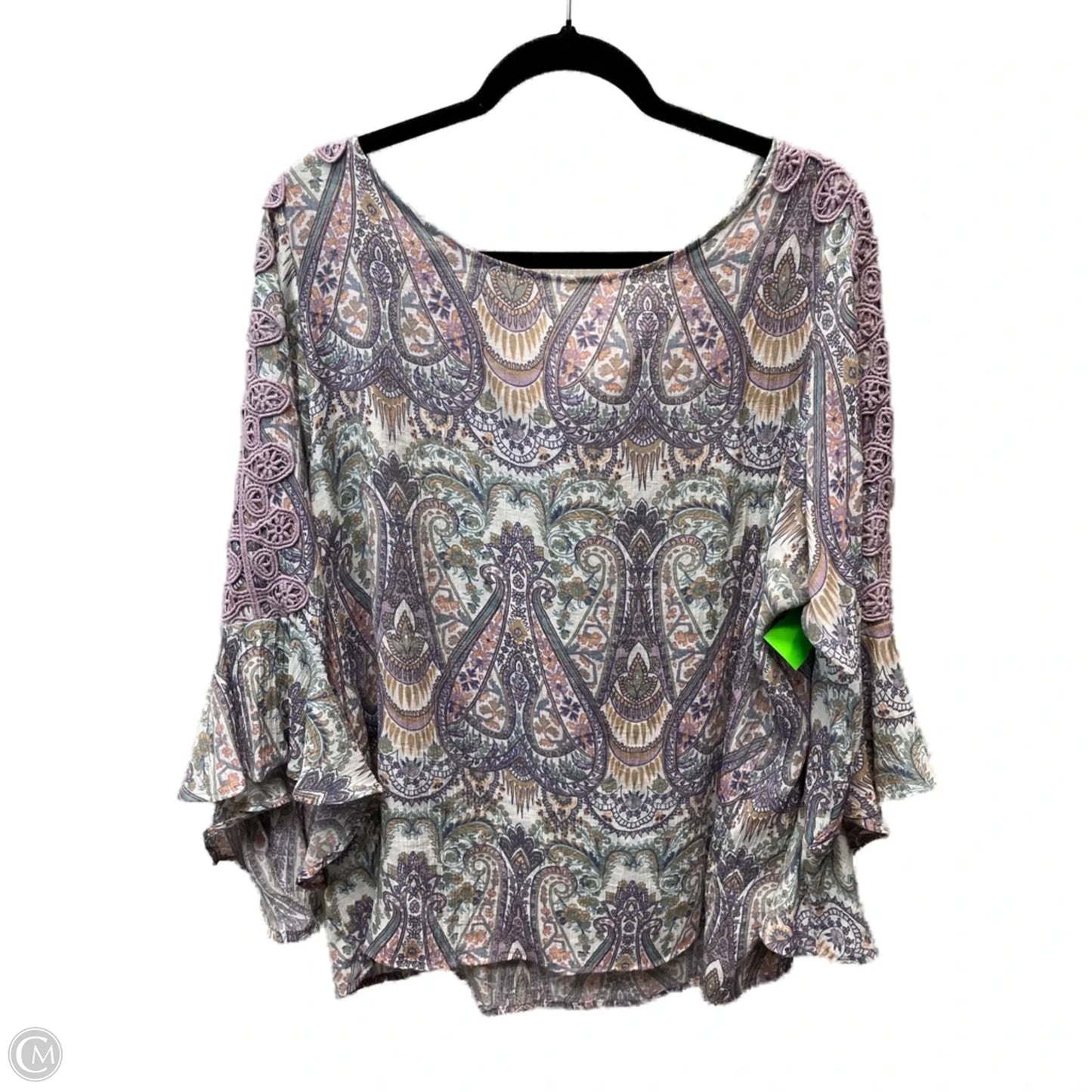 Top Long Sleeve By Clothes Mentor In Purple, Size: 2x