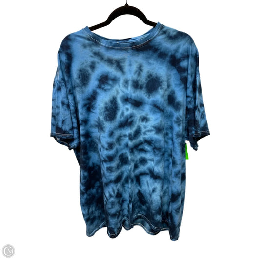 Top Short Sleeve Basic By Clothes Mentor In Blue, Size: 2x