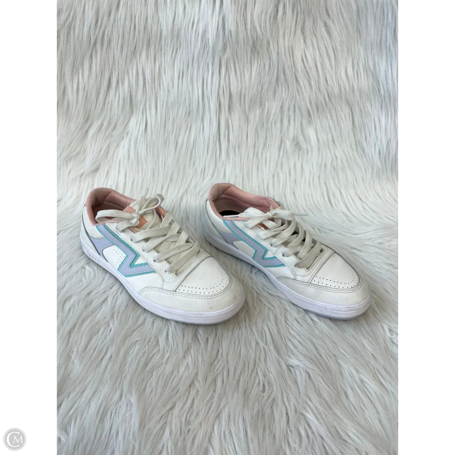 Shoes Athletic By Vans In Pink & White, Size: 7.5